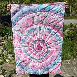Tie-Dye Quilted baby Blanket
